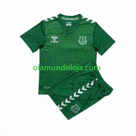 Camisola Everton Guarda-redes Criança Equipamento Primeiro 2023-2024 Manga Curta